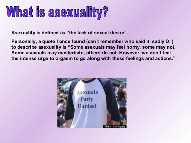What does it mean if a person is asexual